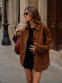 CHAQUETA SUEDE RETRO