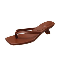 SANDALIAS DE TACÓN BAJO "SOL"