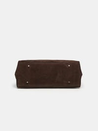 Bolso tote vintage marrón para mujer