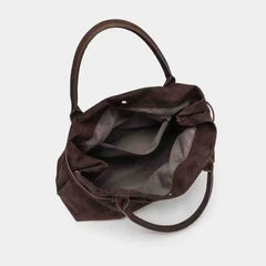 Bolso tote vintage marrón para mujer